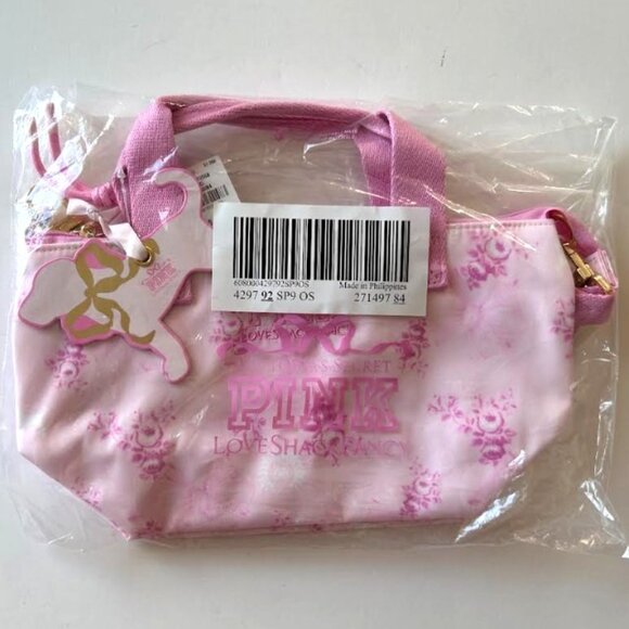 Victoria's Secret PINK x LoveShackFancy Mini Tote Bag Beaux Icons - Picture 4 of 5